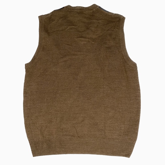 Men’s M Brown Dockers’ Argyle Sweater Vest - Picture 2 of 4